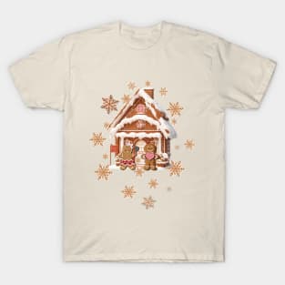 Gingerbread House Pastel Gingerbread Man T-Shirt